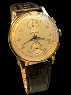 Longines-Wittnauer Jumbo Gents Chronograph 37mm Stainless steel and Gold-plated