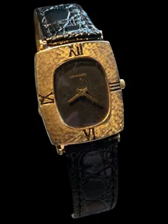 Longines Gents Dress Watch Gold-plated Black