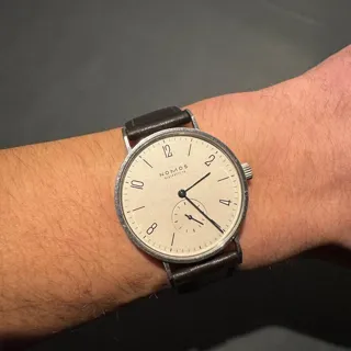 NOMOS Tangente 101 35mm Steel White