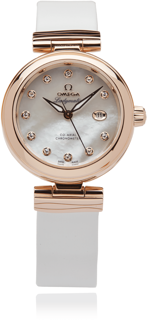 Omega De Ville Ladymatic 425.62.34.20.55.004 34mm Rose gold White