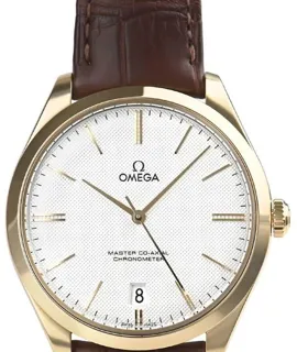 Omega De Ville 432.53.40.21.02.001 40mm Yellow gold Silver