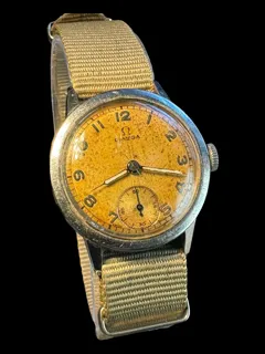 Omega Military Style Gents Watch steel tropical