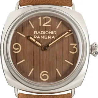 Panerai Radiomir PAM01243 45mm Stainless steel Brown