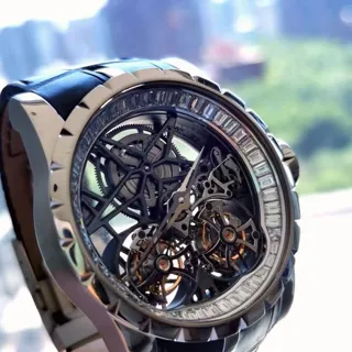 Roger Dubuis Excalibur RDDBEX0252 46mm White gold Skeletonized