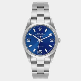 Rolex Air King 34mm Stainless steel Blue