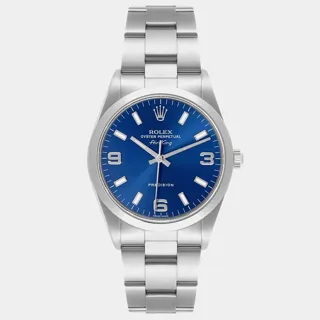 Rolex Air King 34mm Stainless steel Blue