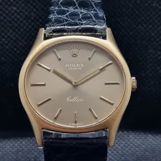 Rolex Cellini 3806 32mm 18ct Gold Champagne