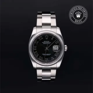 Rolex Datejust 36 116200 Stainless steel Black