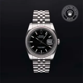 Rolex Datejust 36 116234 Stainless steel Black