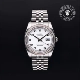 Rolex Datejust 36 116234 Stainless steel White