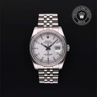 Rolex Datejust 36 116234 Stainless steel White