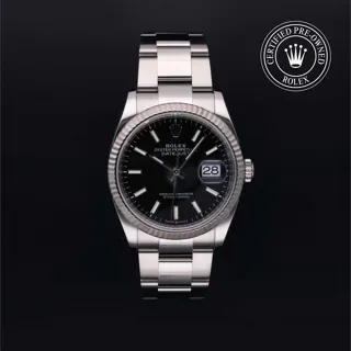 Rolex Datejust 36 126234 Stainless steel Black