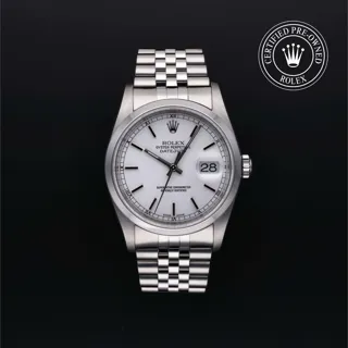 Rolex Datejust 16200 36mm Stainless steel Weiss