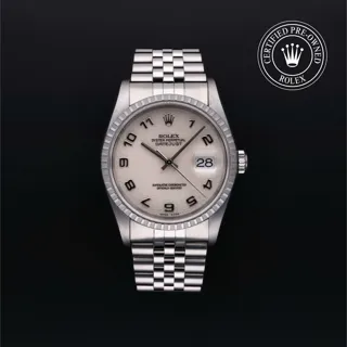 Rolex Datejust 36 16220 Stainless steel Weiss