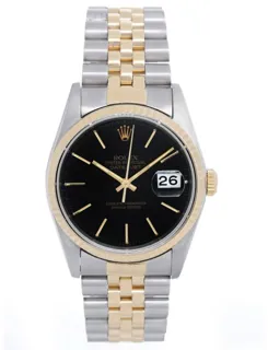 Rolex Datejust 36 16233 Stainless steel and 18k yellow gold Black