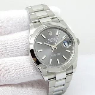 Rolex Datejust 126300-0007 Stainless steel Gray