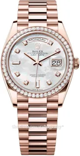 Rolex Day-Date 128345RBR-0028 36mm Everose gold White