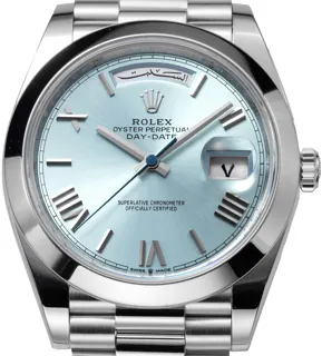 Rolex Day-Date 40 228206 40mm Platinum Blue