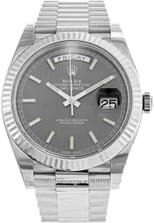 Rolex Day-Date 40 228239-0002 40mm White gold Gray