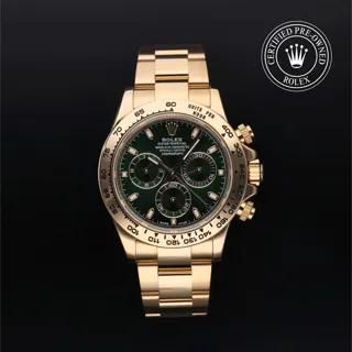 Rolex Daytona 116508 40mm Yellow gold Green