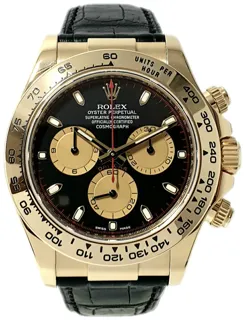 Rolex Daytona 116518 40mm Yellow gold Black