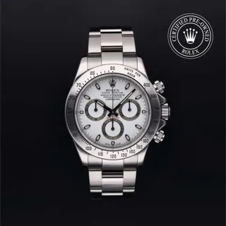 Rolex Daytona 116520 40mm Stainless steel White