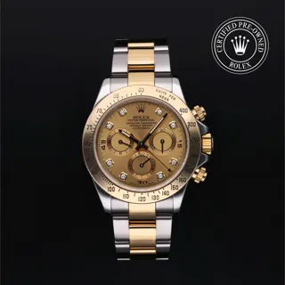 Rolex Daytona 116523 40mm Yellow gold and Stainless steel Champagne