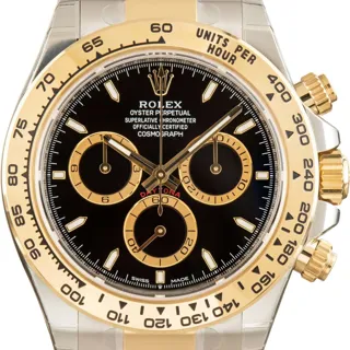 Rolex Daytona 126503 40mm Steel$18k Yellow Gold Black