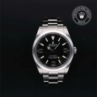 Rolex Explorer 214270 Stainless steel Black