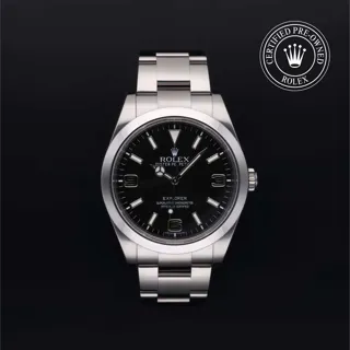 Rolex Explorer 214270 Stainless steel Black