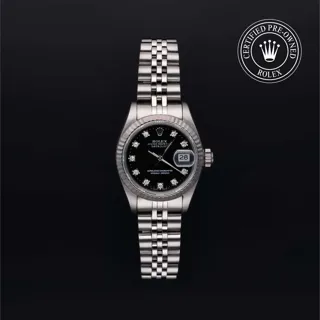 Rolex Lady-Datejust 69174 Stainless steel Black