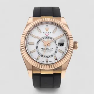 Rolex Sky-Dweller 326235 42mm Rose gold White