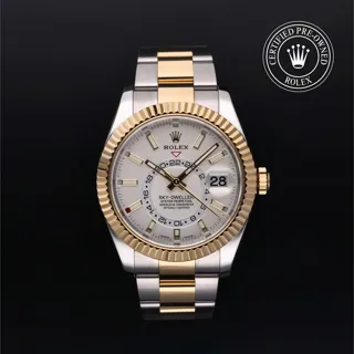 Rolex Sky-Dweller 326933 42mm Oystersteel$Yellow Gold White