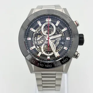 TAG Heuer Carrera CAR2A1W.BA0703 45mm Ceramic and Stainless steel Skeletonized