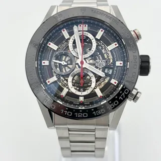 TAG Heuer Carrera CAR2A1W.BA0703 45mm Ceramic and Stainless steel Skeletonized