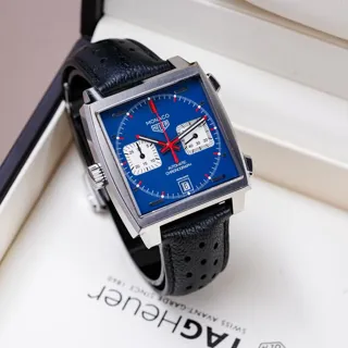 TAG Heuer Monaco CAW211P 39mm Steel Blue