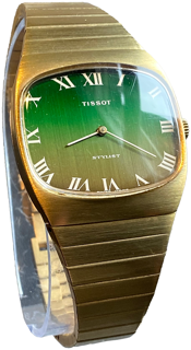 Tissot Stylist yellow gold plated$steel