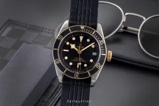 Tudor Black Bay S&amp;G 79733 Yellow gold and Stainless steel Black