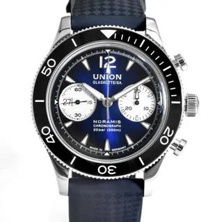 Union Glashütte Noramis Chronograph D012.927.17.047.00 43mm Steel Blue