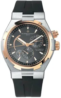 Vacheron Constantin Overseas Dual Time 47450/000M-9644 Yellow gold and Stainless steel Gray