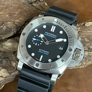 Panerai Submersible OP7842 44mm stainless steel$sapphire crystal Black