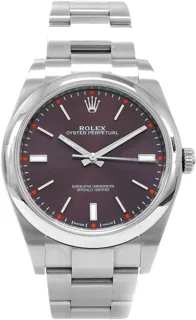 Rolex Oyster Perpetual 39 114300 39mm Stainless steel Grape