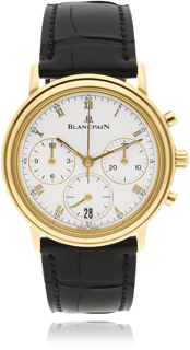 Blancpain Villeret 1185-1418 34mm Yellow gold White