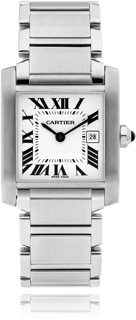 Cartier Tank Française W51011Q3 25mm Stainless steel White