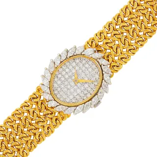 Longines 31mm White gold and 18k yellow gold