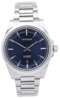 Longines Conquest L38304926 41mm Stainless steel Blue