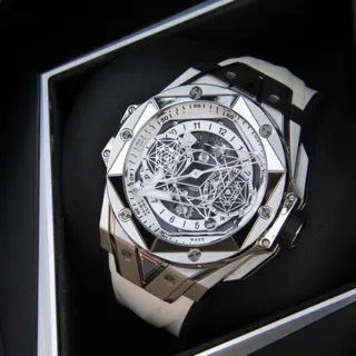 Hublot Big Bang Sang Bleu 418.NX.2001.RX.MXM20 45mm Titanium White