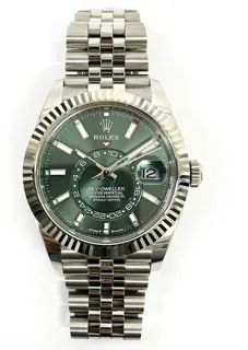 Rolex Sky-Dweller 336934 42mm Gold/Steel Green