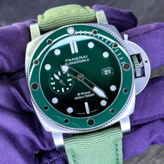 Panerai Submersible PAM 01287 44mm Steel Green