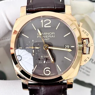 Panerai Luminor 1950 PAM 00576 44mm Red gold Brown